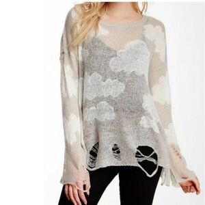 Wildfox White Label Knit Cloud Sweater